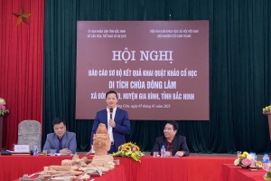 Báo cáo sơ bộ kết quả khai quật phế tích Chùa Đông Lâm tại Núi Thiên Thai, xã Đông Cứu, huyện Gia Bình, tỉnh Bắc Ninh